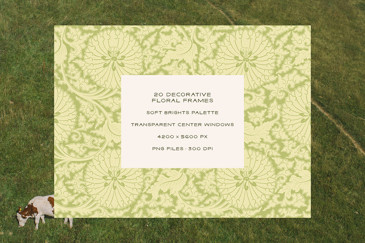 Vintage Floral Frames & Overlays, an Object Graphic by alonahaidash (Photo 13 of 19)