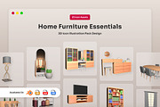 Home Furniture 3D Icon Pack, an Object Illustration by twinstd (Thumbnail 1 of 6)