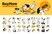 Buy Now, a Person Illustration by PureSolution (Thumbnail 1 of 6)