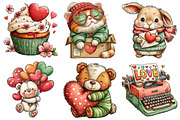 Whimsical Valentine Clipart Png, an Illustration by Daily.Designs (Thumbnail 5 of 7)