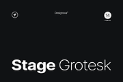 STAGE GROTESK - Modern Font Family, a Sans Serif Font by Designova® (Thumbnail 1 of 13)