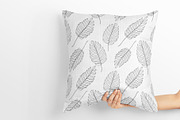 Line Art Tropical Leaves Clipart., an Illustration by ElenKoss (Thumbnail 5 of 13)