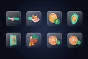 Money 3D Icons Set, an Object 3D Model by Kmg Design (Thumbnail 4 of 5)