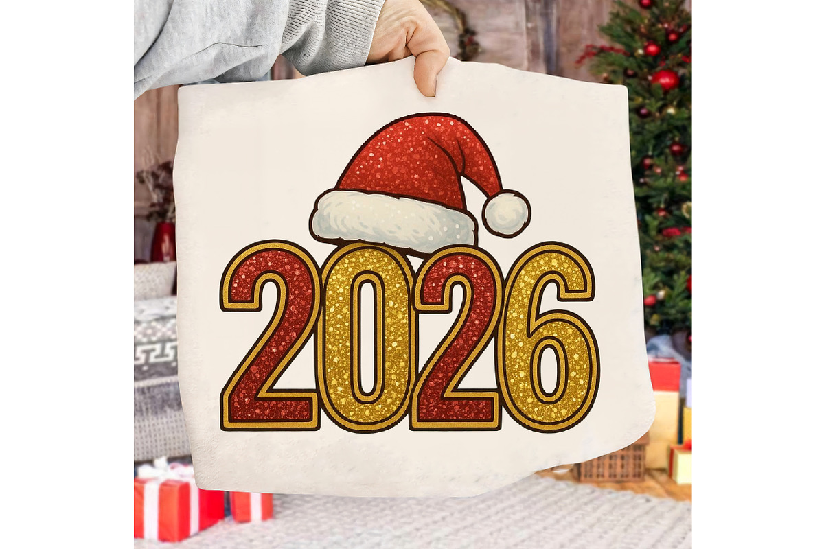 Glitter Happy New Year 2026 Png, a Graphic by Libby Wishes (Photo 7 of 8)