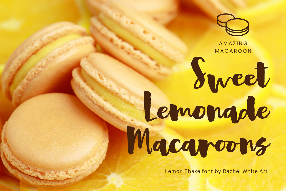 Lemon Shake, a heavy brush font, a Script Font by Rachel White Art (Photo 13 of 14)
