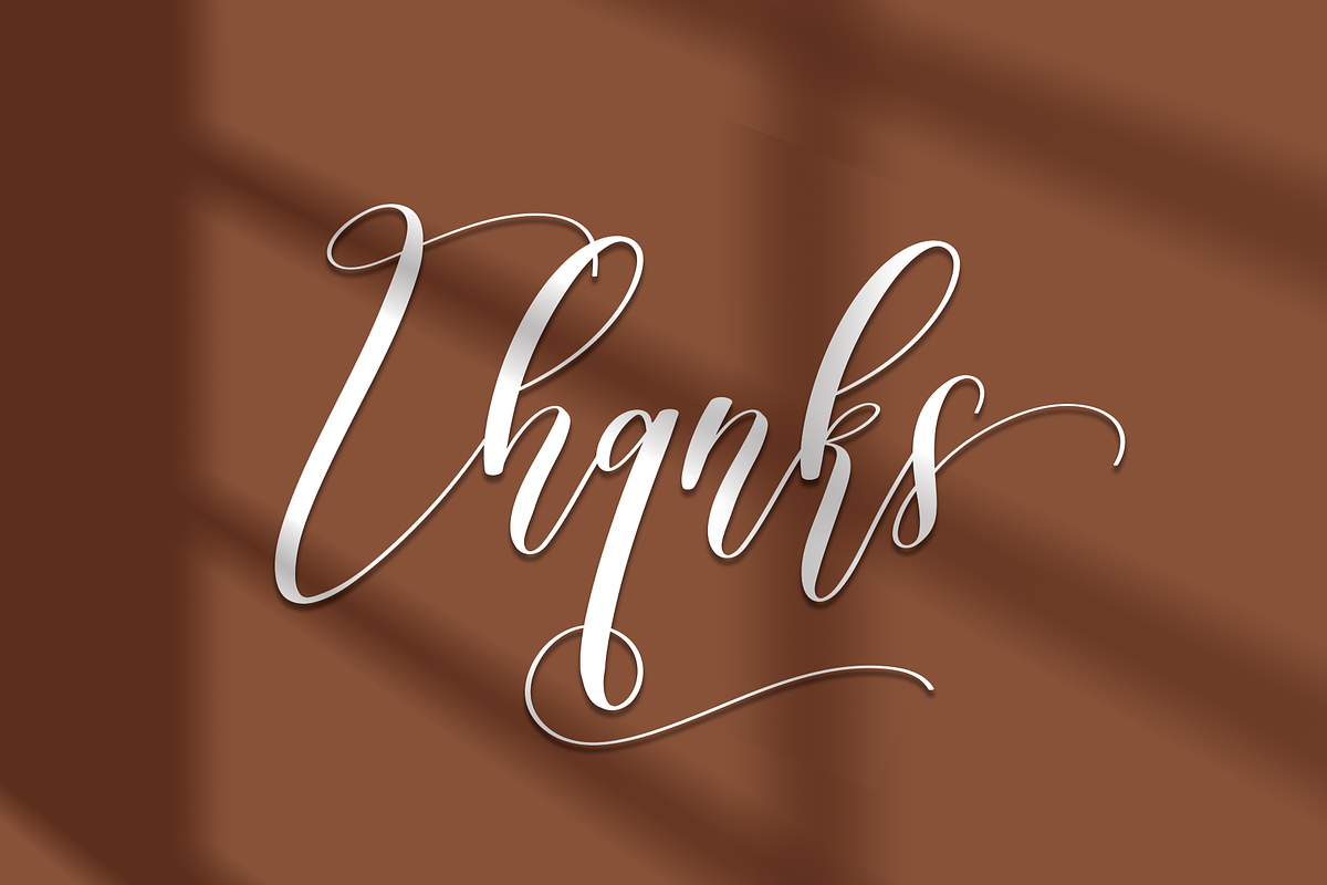 Angellina | Script font, a Script Font by Scratchones (Photo 8 of 8)
