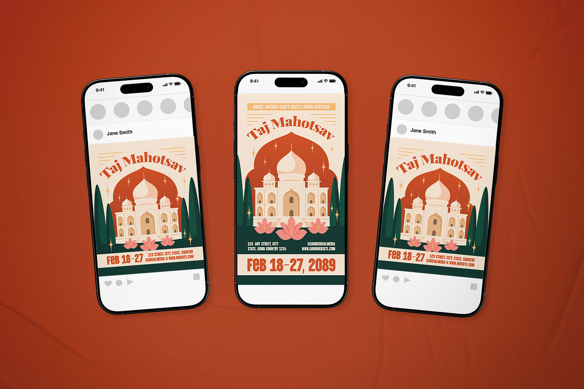 Taj Mahotsav Event Flyer Set, a Flyer Template by The Good Store (Photo 2 of 2)