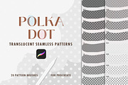 Polka Dot Halftone Procreate Brushes, a Brush Add-On by Keikoya (Thumbnail 1 of 8)