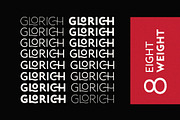 Glorich - Stylish Sans (8 FONTS), a Sans Serif Font by Sarid Ezra (Thumbnail 2 of 12)