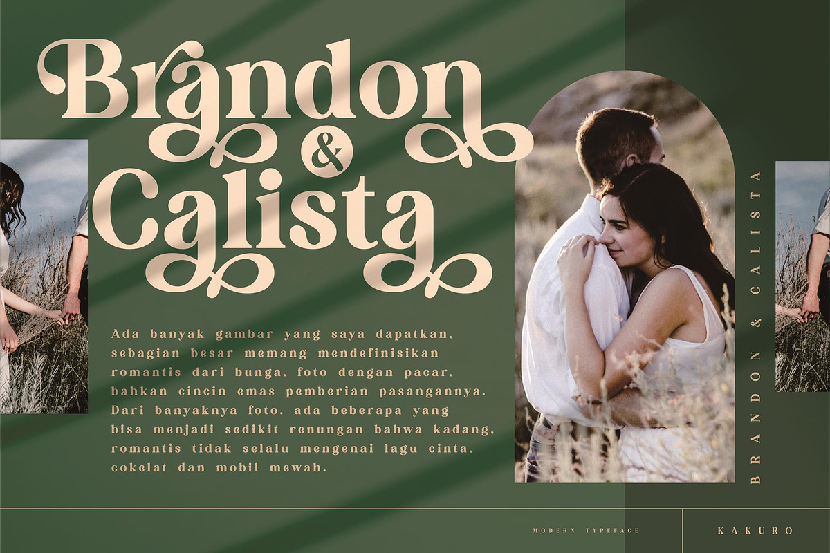 KAKURO Classy Serif Font, a Script Font by Storytype Studio (Photo 6 of 9)