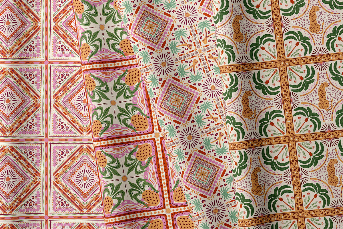 Tropical tile patterns, a Pattern Graphic by Tani Kuzminka (Photo 20 of 27)