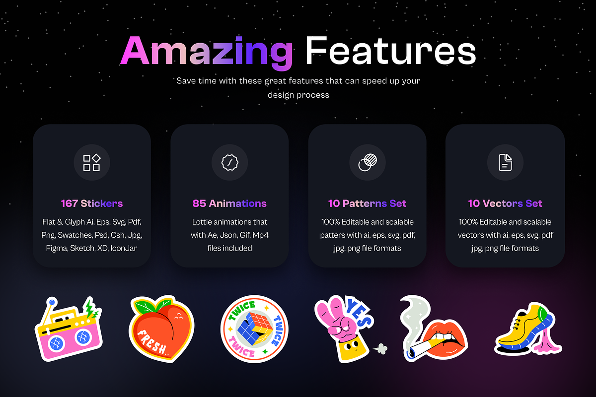 Cartoon Sticker Designs, an Emoji Icon by Prosymbols (Photo 2 of 15)