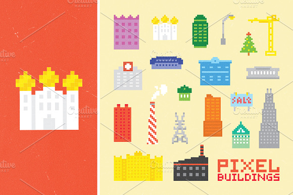 Pixel Building Set 2