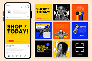 Colorful Fashion Social Media Post, an UI Kit Template by CreativeShaper (Thumbnail 1 of 4)