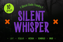 Silent Whisper - variable font