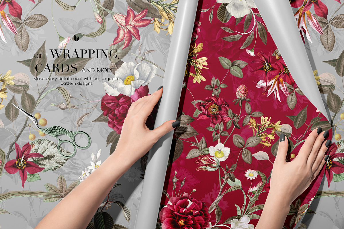 Seamless Floral Patterns And Motifs, a Pattern Graphic by LEAFure (Photo 9 of 10)