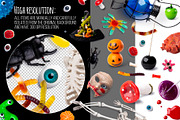 192 isolated Haloween moveable items, a Books & Magazine Mockup by rubinat (Thumbnail 2 of 15)