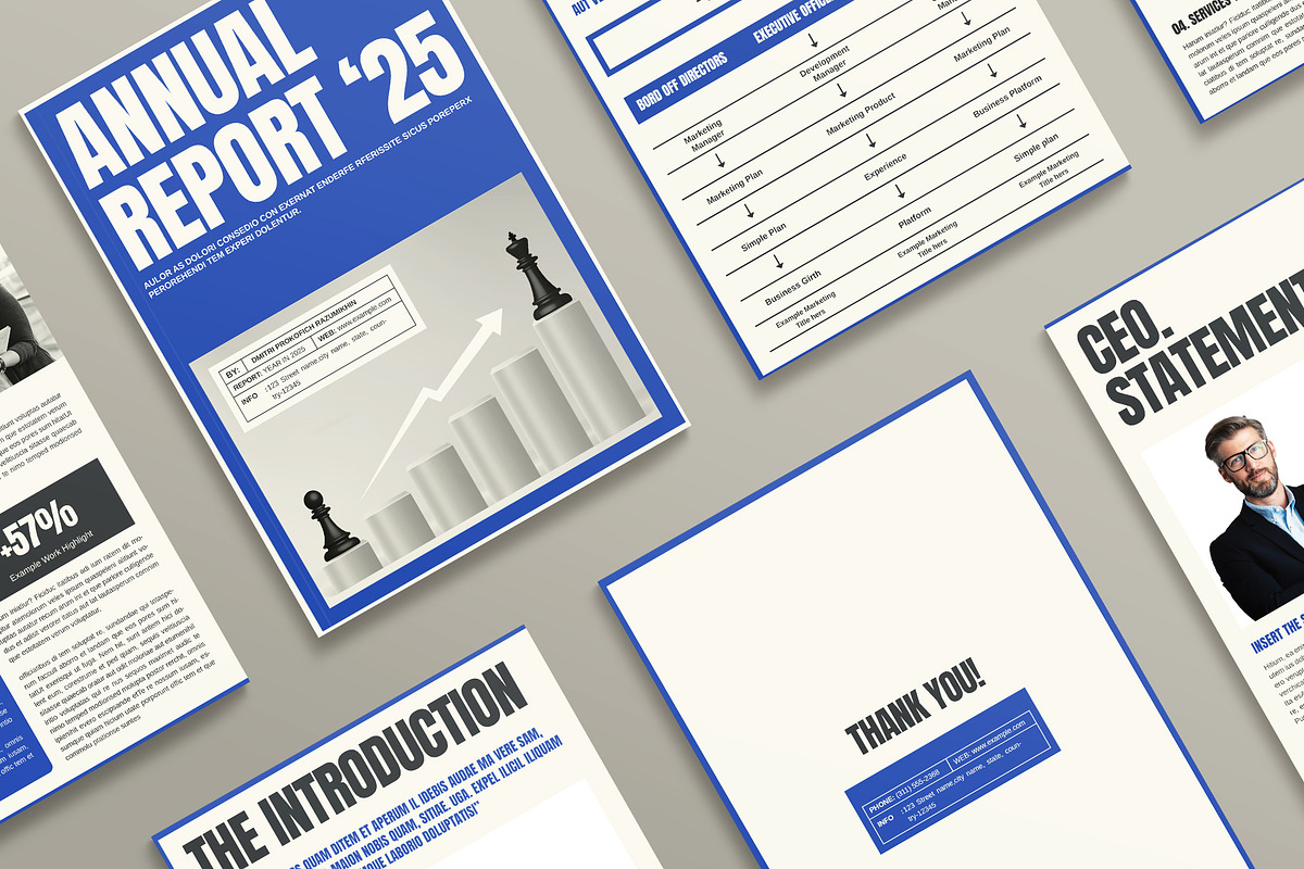 The Annual Report Template | Canva preview 2