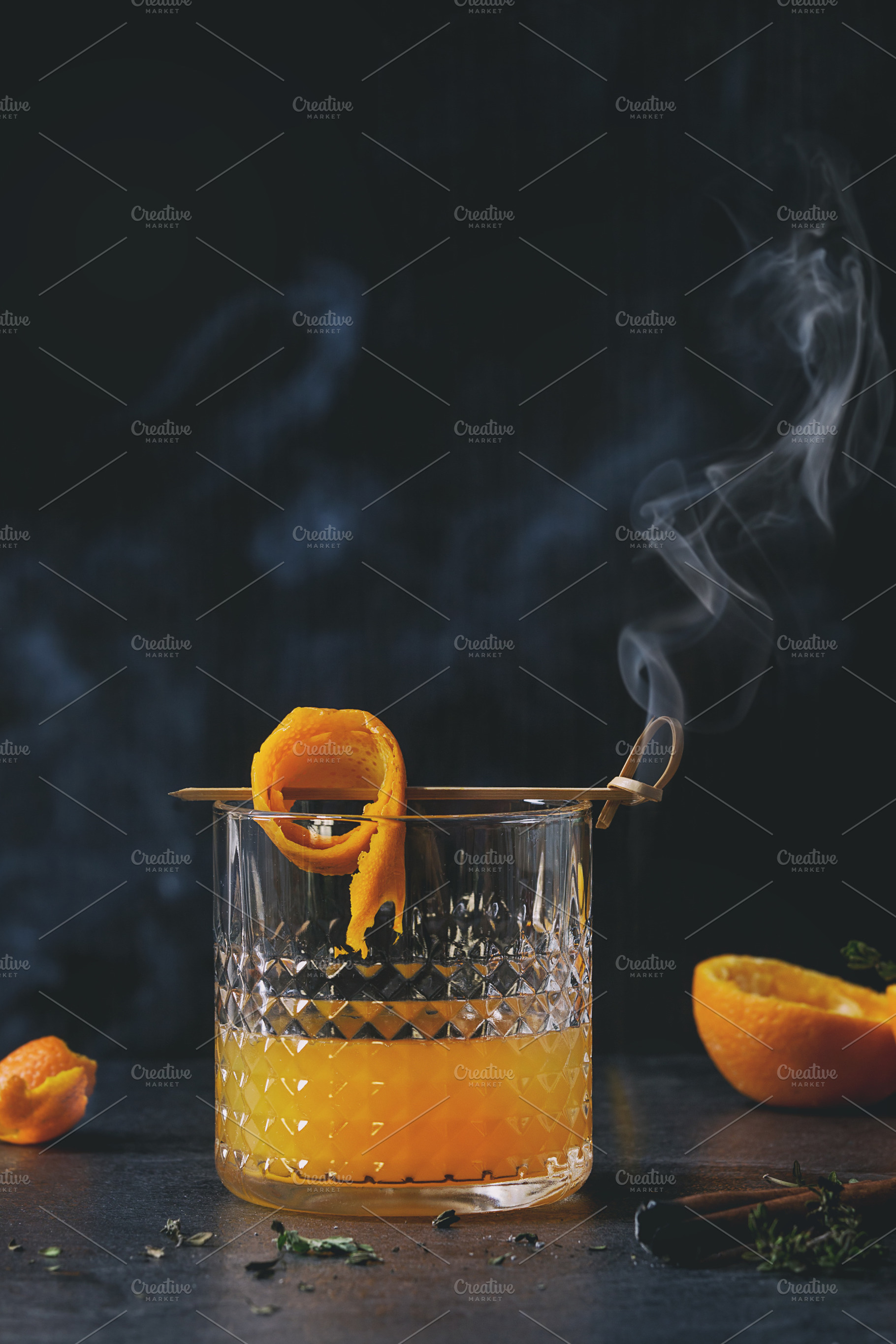 Whiskey orange cocktail featuring cocktail, orange, and bar, a Food & Drink Photo by Natasha Breen