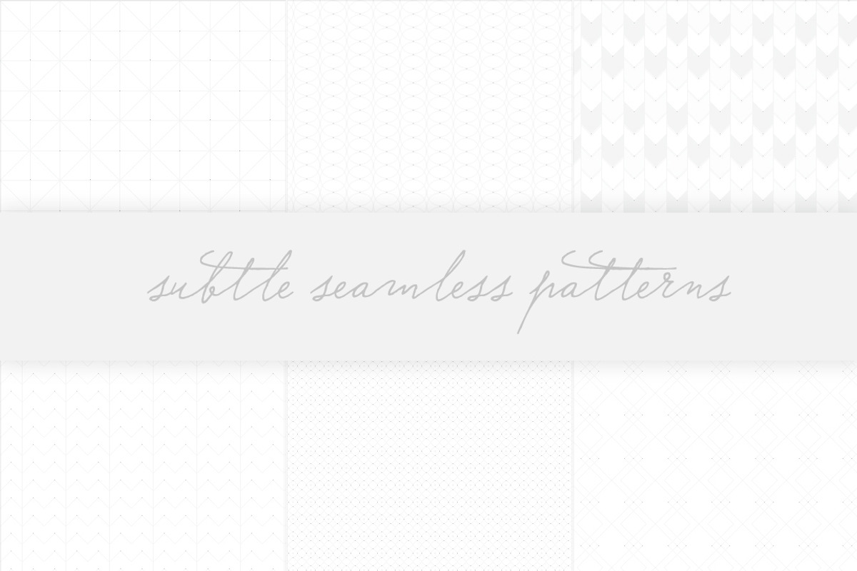 Subtle Seamless Patterns
