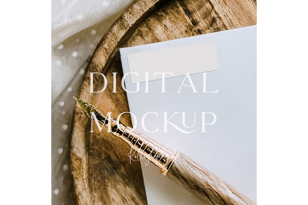 Wedding Return Address Label Mockup, a Mockup by Kelligraphy Co. (Photo 1 of 2)