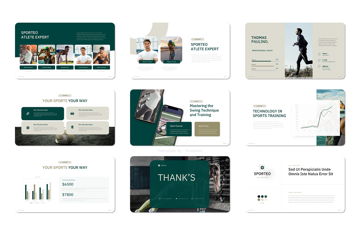 Sports Training PowerPoint, a Presentation Template by Pixslides (Photo 3 of 3)