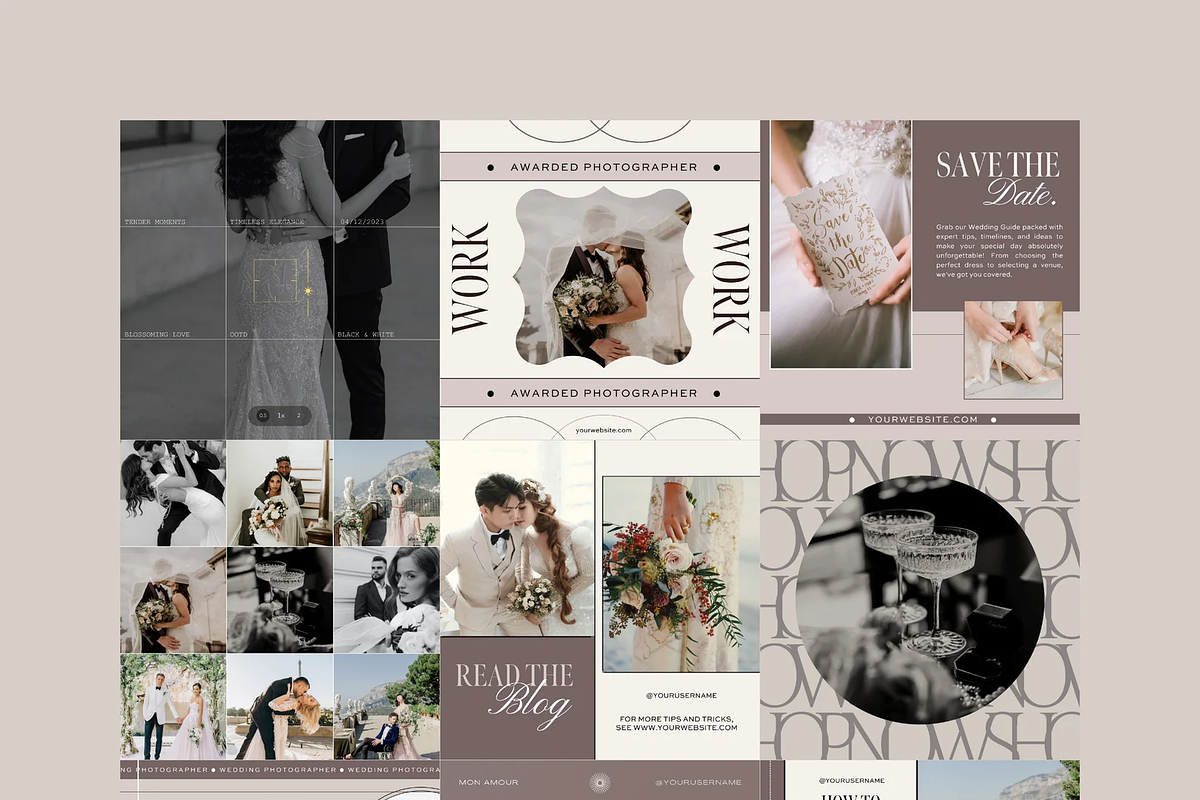 36 Instagram Posts for Photographers, a Social Media Template by The Lone Crowd (Photo 2 of 9)