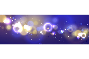 Dreamy gold and blue bokeh, a Texture Illustration by art PVP - market