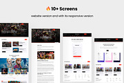 Delta News - Website uikit for news, an UI Kit Template by Minialis (Thumbnail 2 of 6)
