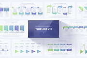 Timeline V.2 PowerPoint Slides, a Presentation Template by Pulsecolor (Thumbnail 1 of 37)
