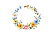 Spring Floral Wreath SVG Bundle, a Graphic by Gfx_Store (Thumbnail 6 of 13)