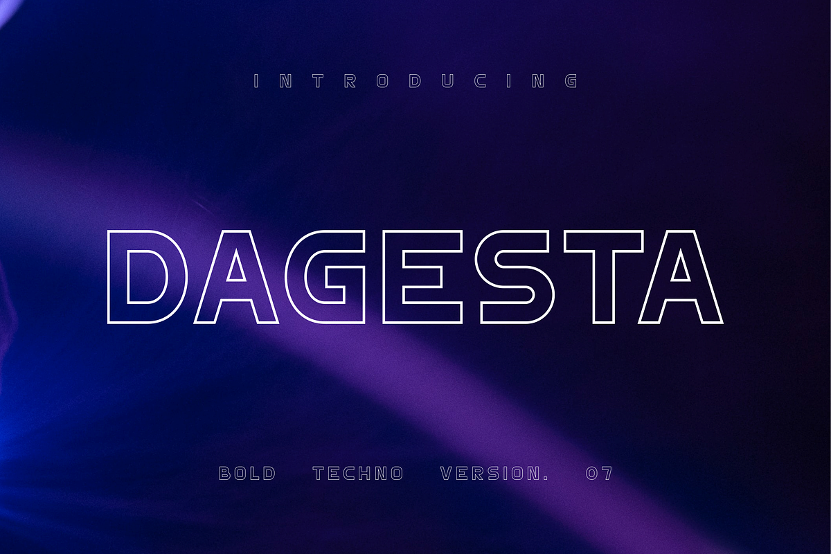 Dagesta Techno Sans 2 Style Font, a Sans Serif Font by Monoletter Studio (Photo 1 of 6)