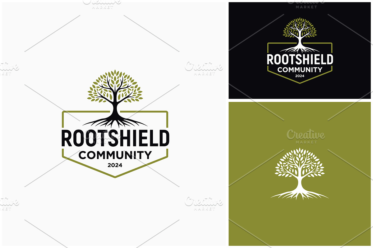 Tree Leaves Roots Community Logo, a Branding & Logo Template by Enola99d (Photo 2 of 2)