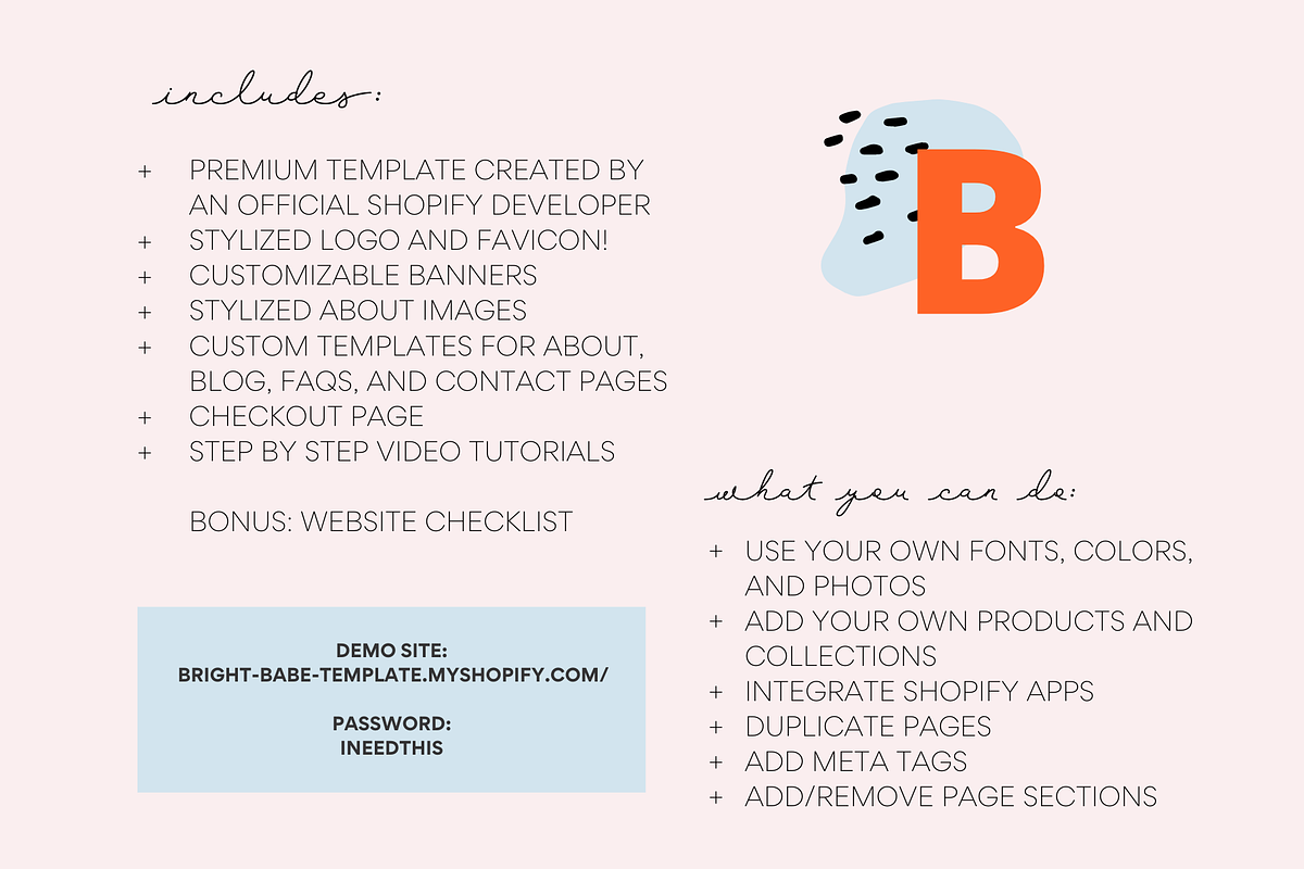 Bright Shopify Theme | Easy to Use, a Shopify Template by Easy Website Themes (Photo 11 of 11)