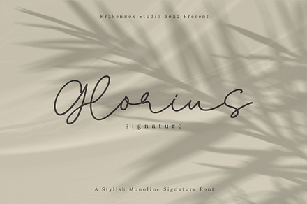 Glorius - Signature Font