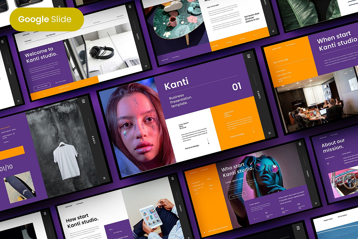Kanti - Business Google Slide, a Presentation Template by Dens Creative Studio (Photo 1 of 6)