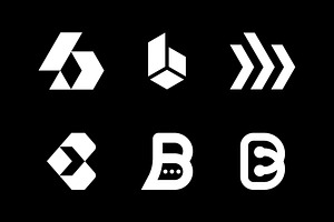 B Letter Logo Mark Bundle, a Branding & Logo Template by Motaleb Hossain