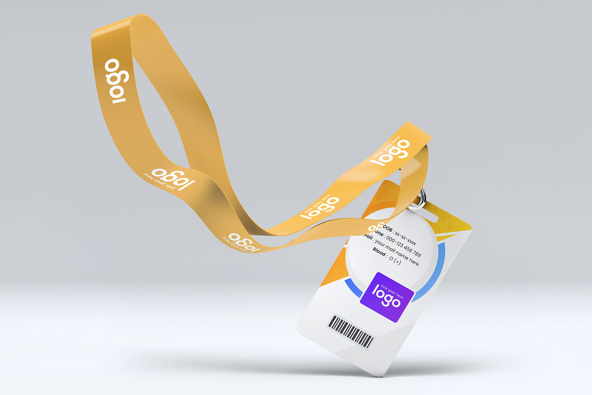 Colorful Id Card Design Template, a Stationery Template by ZAAS
