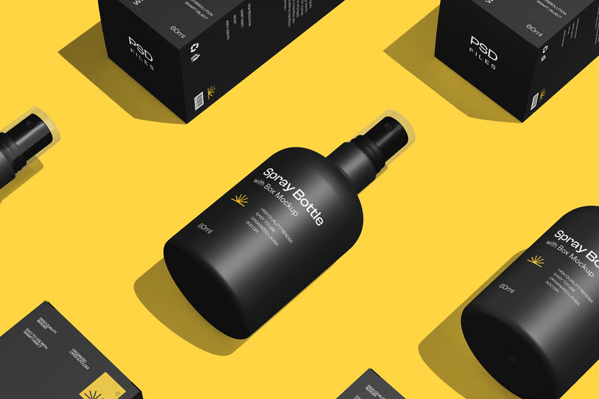 Spray Bottle Mockup Set, a Household Mockup by graphicsauce (Photo 4 of 4)