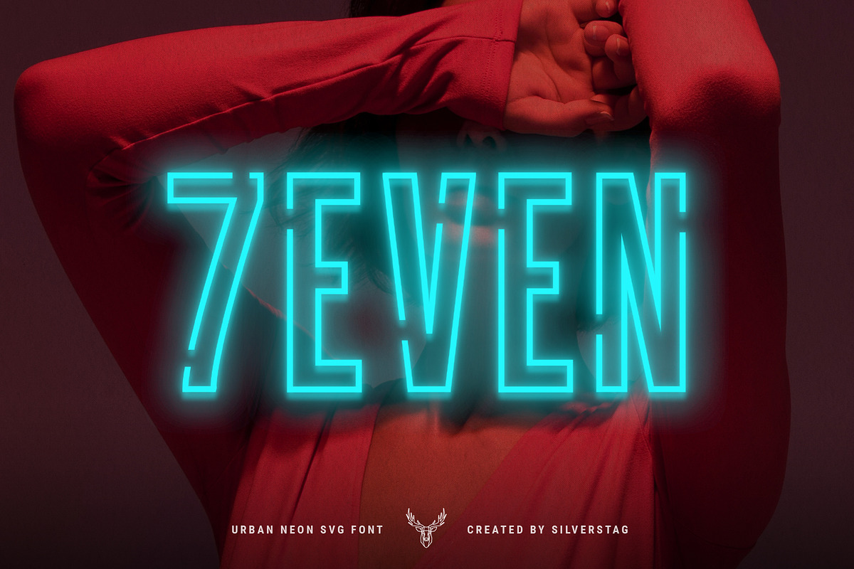 7EVEN SVG - Urban Neon Font Pack, a Sans Serif Font by SilverStag Type Foundry (Photo 15 of 15)