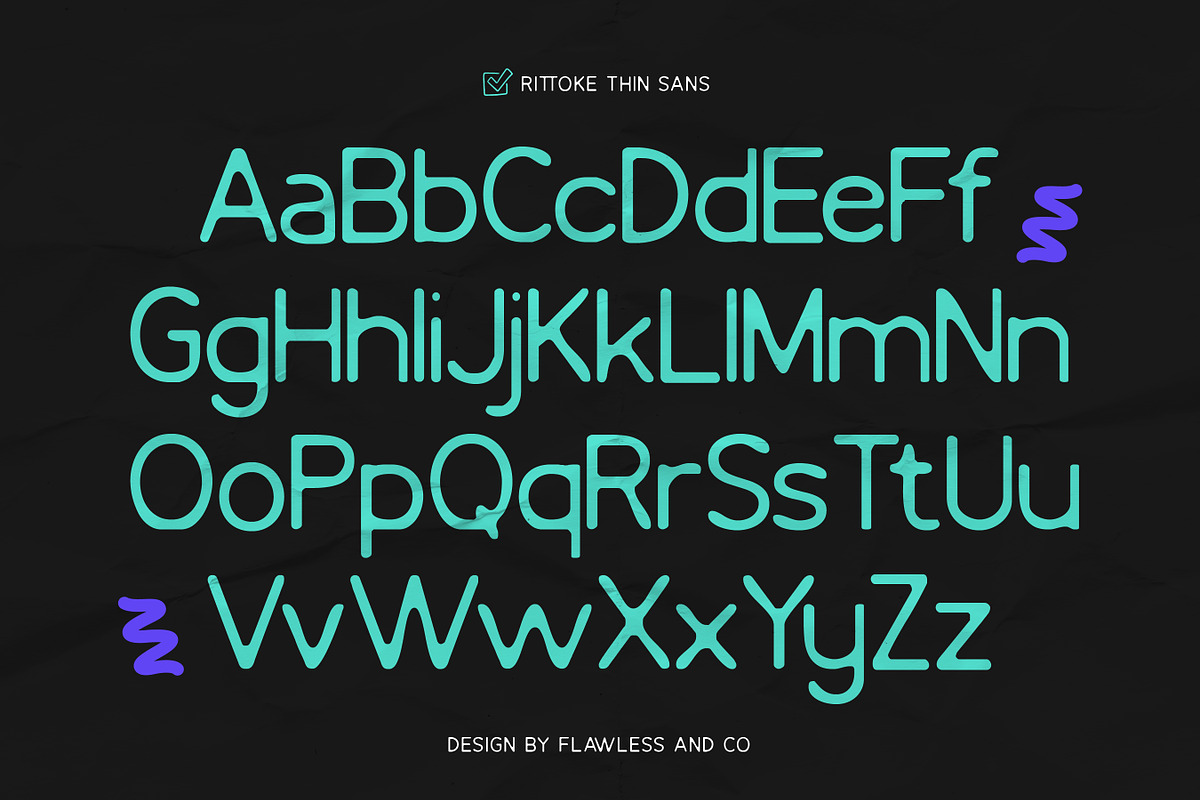Rittoke - Sans Serif Duo Font, a Sans Serif Font by Flawless And Co (Photo 6 of 10)