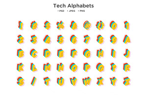 Tech Alphabet, Abc Typography