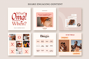 Feminine Instagram Templates, a Social Media Template by Kseniia_Design (Thumbnail 2 of 12)