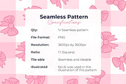 Pink Coquette Bow Seamless Pattern, a Pattern Graphic by Fern & Quill (Thumbnail 6 of 6)