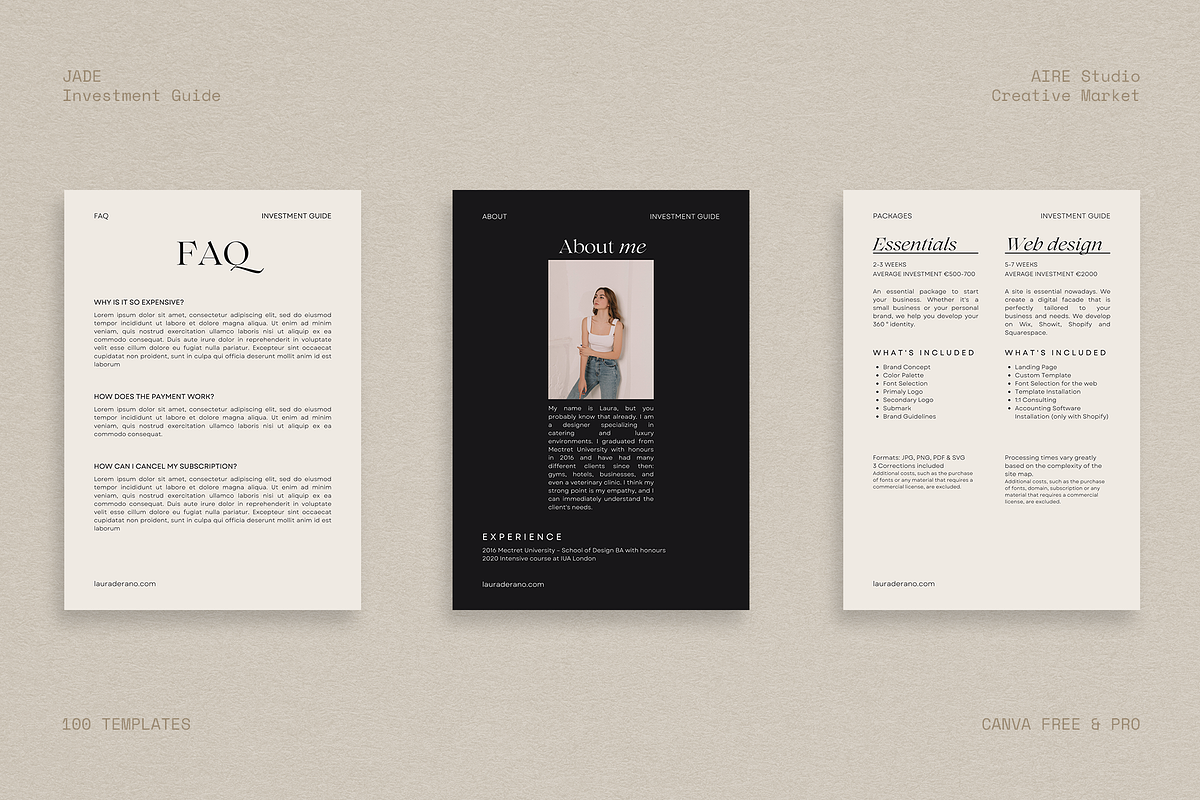JADE Services Investment Guide Canva, a Magazine Template by Aire Studio (Photo 9 of 12)