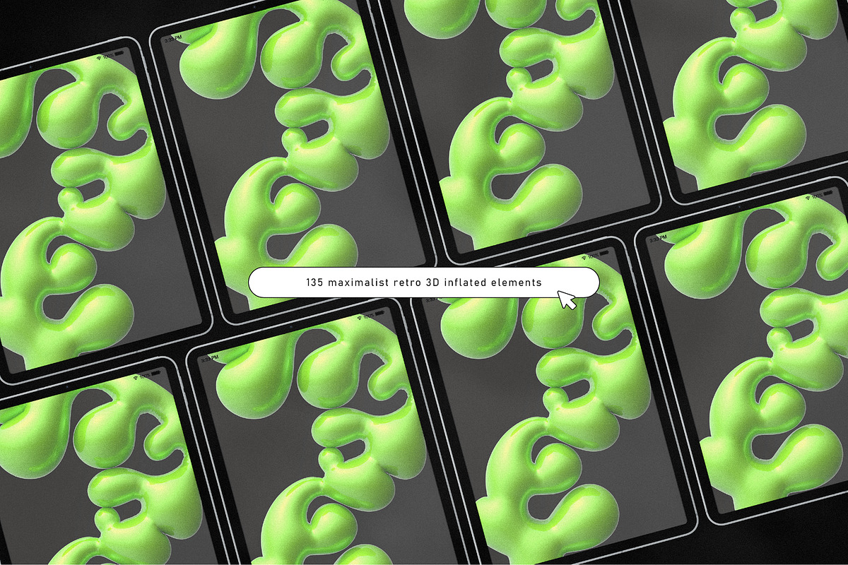 Abstract Retro Blobs Elements, an Object Graphic by angelainthefields (Photo 9 of 10)