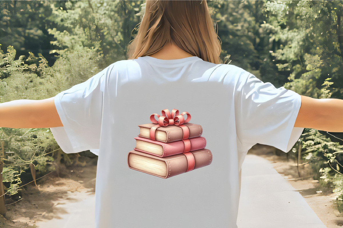 Autumn Bow Book Stack Clipart, an Illustration by CrexoraLab (Photo 4 of 5)