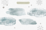 Arctic Animals Watercolor Clipart, an Animal Illustration by Point and Poem (Thumbnail 4 of 6)