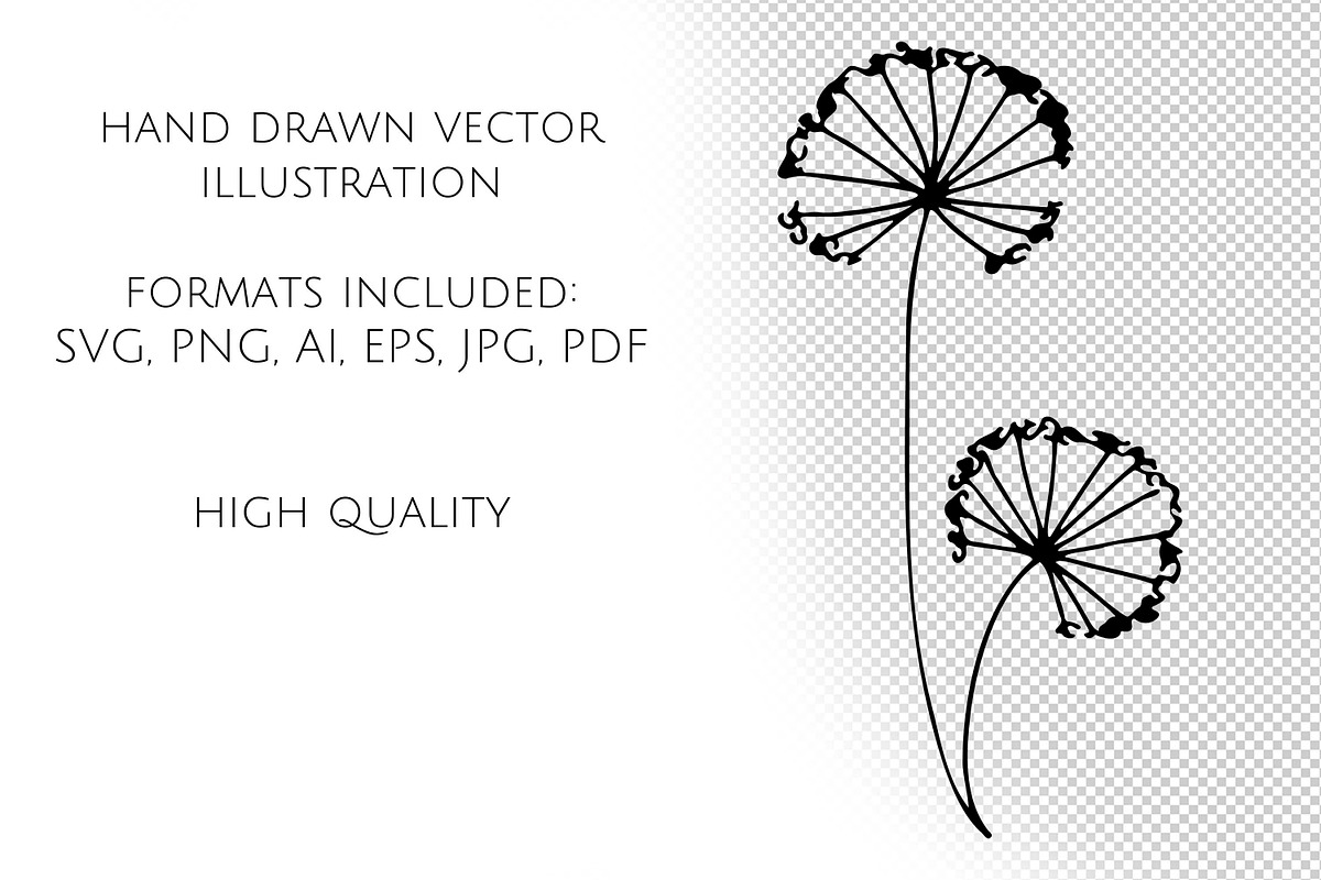 Wildflowers Silhouettes SVG, an Object Graphic by Dervik Art Store (Photo 7 of 7)