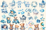 My Happiness, Big watercolor clipart, a Decorative Illustration by Hello My Print (Thumbnail 8 of 12)